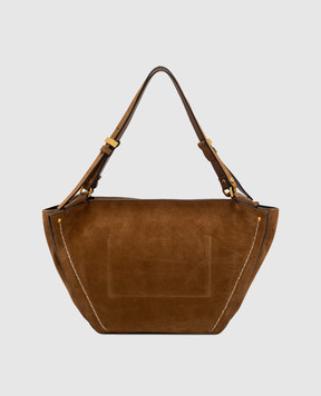 Gianni Chiarini Коричнева замшева сумка-тоут Bloom BS12036CMPL
