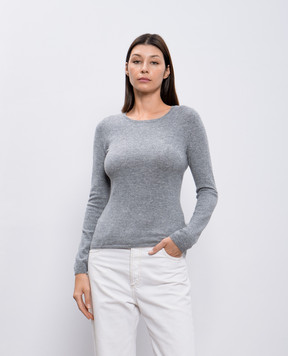 Allude Серый джемпер из кашемира 24511101