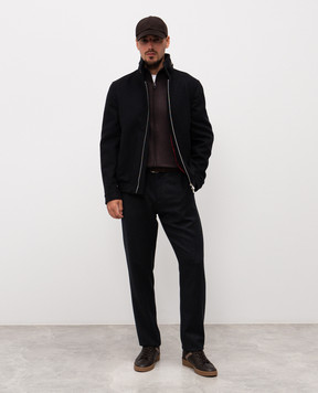 Canali Коричневий кардиган з вовни MK01149C0022