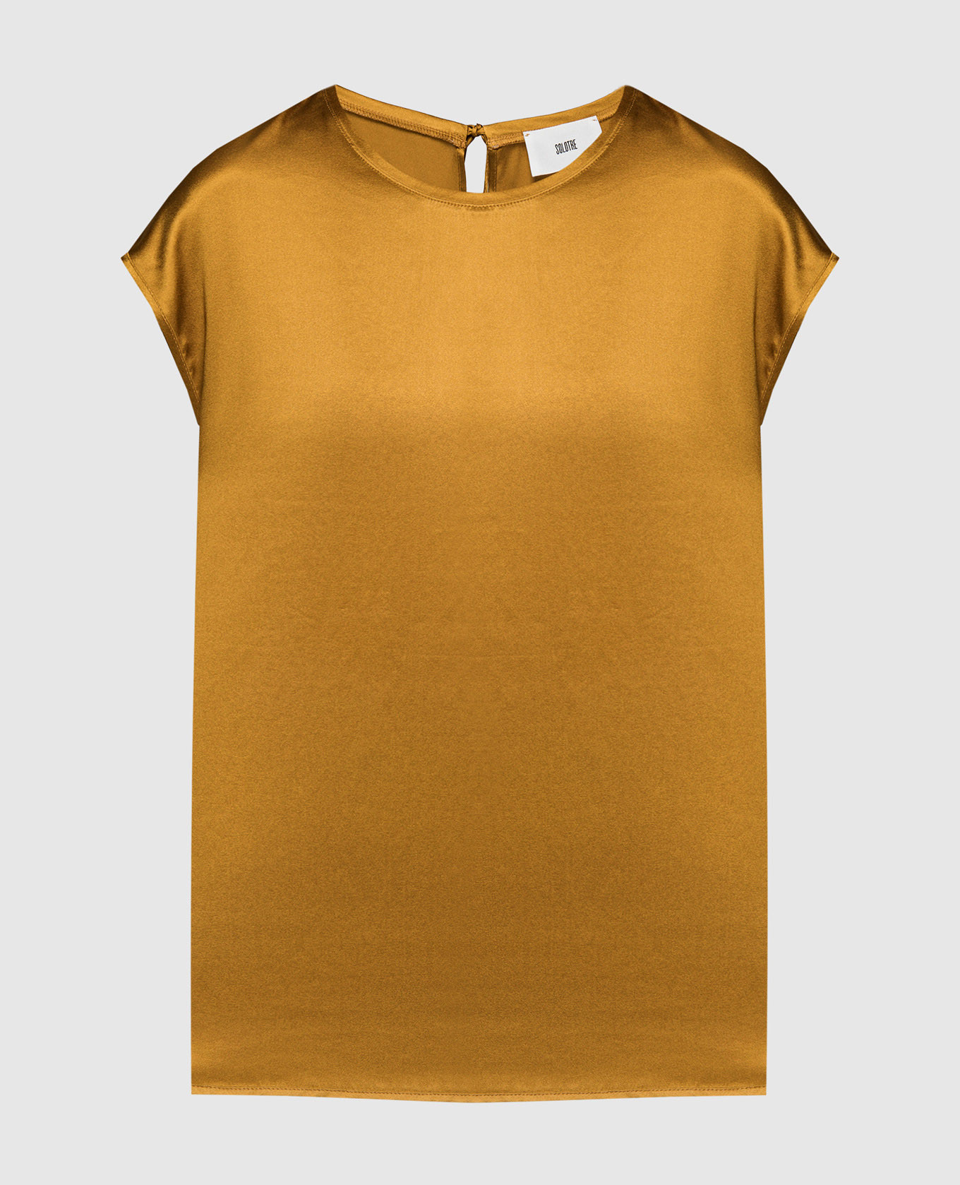 Золотая блуза из шелка