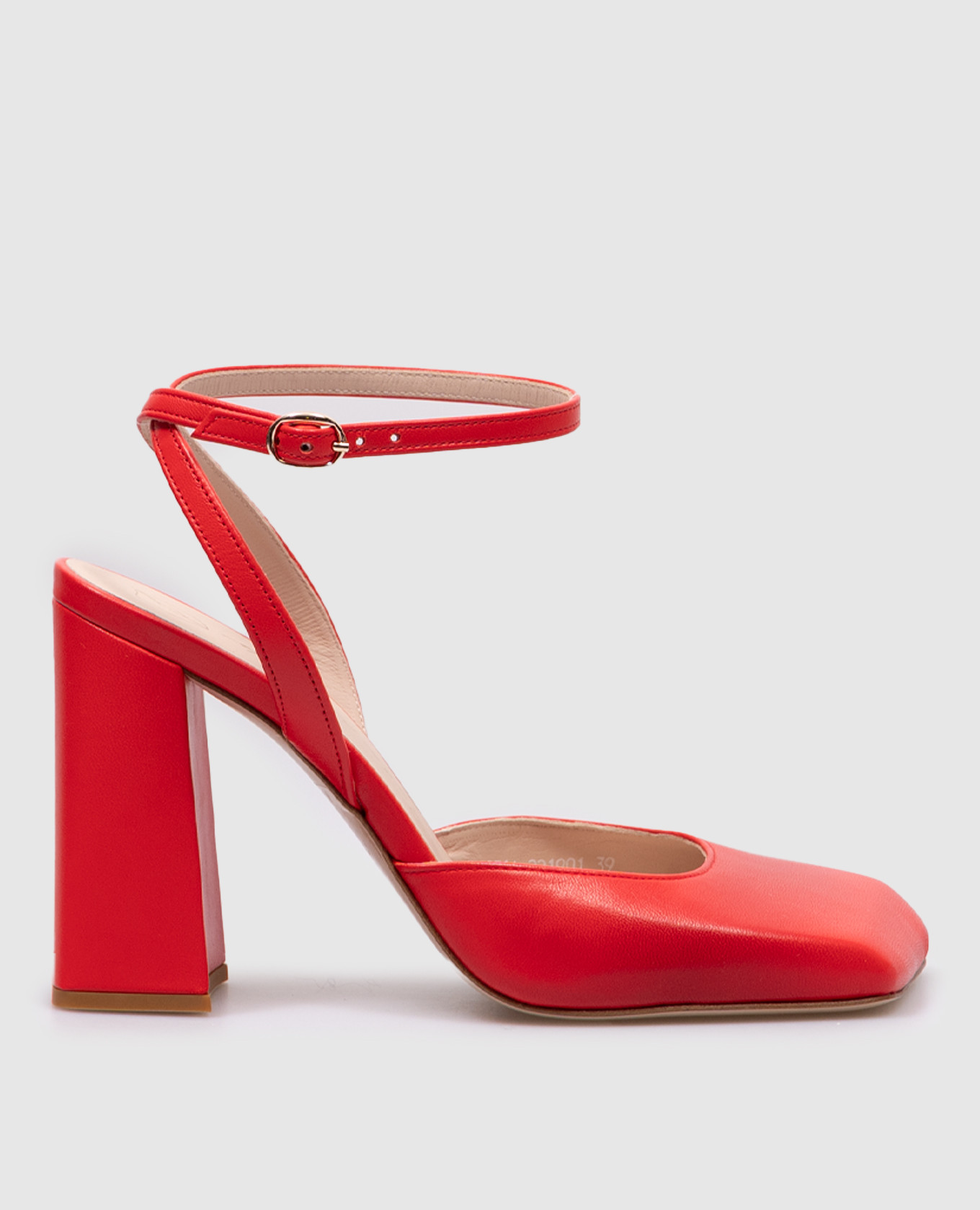 

Красные кожаные слингбеки, Красный, Босоножки