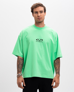 Vetements Зелена футболка з принтом логотипа UA66TR600Em