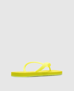 Vetements Желтые шлепанцы с тиснением логотипа UA66SL100Yw