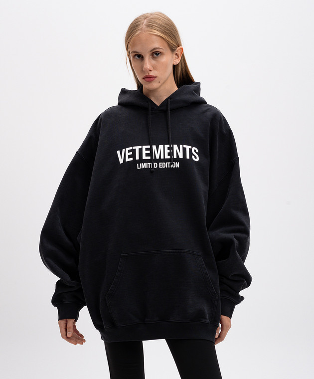 Vetements - Черные худи с принтом логотипа UA65HD250L купить в Symbol