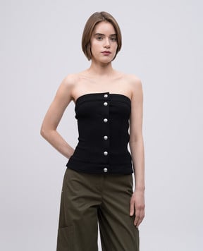 Off-White Черный топ OWAD25TS25JER001