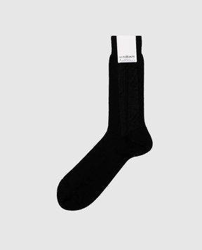RiminiVeste Черные носки Doppio Ritorto WN8000