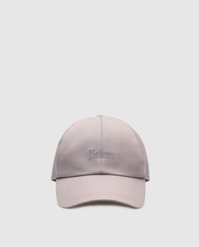 Herno Серая кепка с вышивкой логотипа BER00030U13218Z