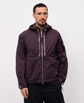 Stone Island Фіолетова куртка-трансформер з логотипом K1S154100020S0020