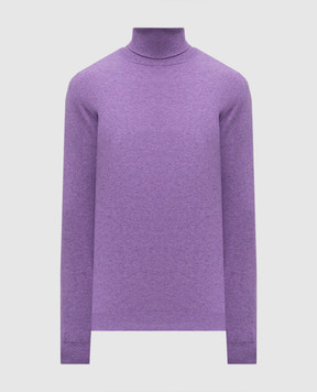 Wool&Co Фиолетовый гольф из шерсти и кашемира WO0023