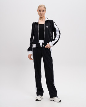 Dolce&Gabbana Чорний топ в рубчик F8U09TFU7AV