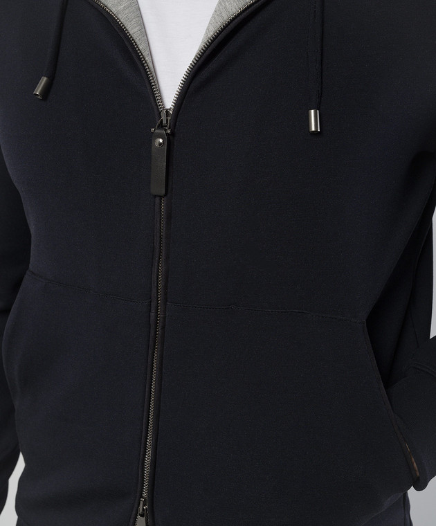 Canali Синя спортивна куртка MJ02045T0831 зображення 5