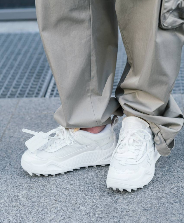 Off-White - Белые комбинированные кроссовки Odsy-1000