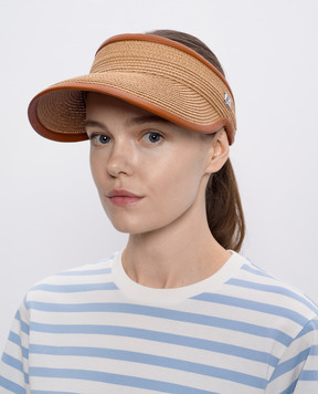 Max Mara Бежевий козирок MOGADOR з монограмою логотипа MOGADOR