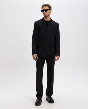 MSGM Черные брюки из шерсти 3740MP08247506