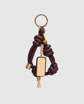 Gianni Chiarini Бордовый кожаный брелок для сумки логотипом PCGIFT12025