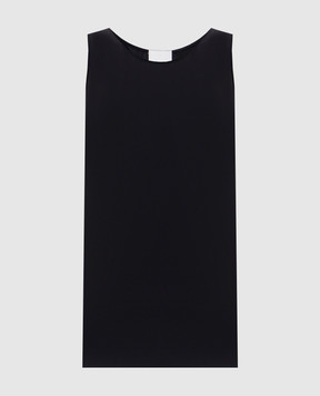 Allude Чорний топ із шовку 25584002