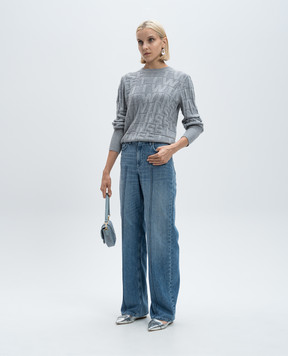 Twinset Сині джинси з ефектом потертості 242AP2331