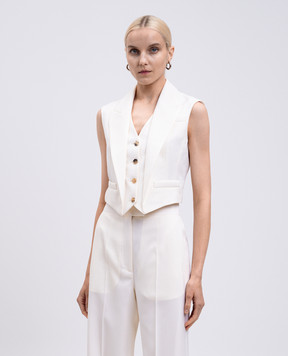 Alexander McQueen Бежевий жилет з вовни 813293QJADK
