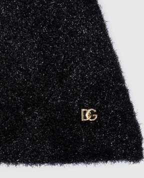 Dolce&Gabbana Дитяча чорна спідниця з логотипом L5KI07JAIQ56
