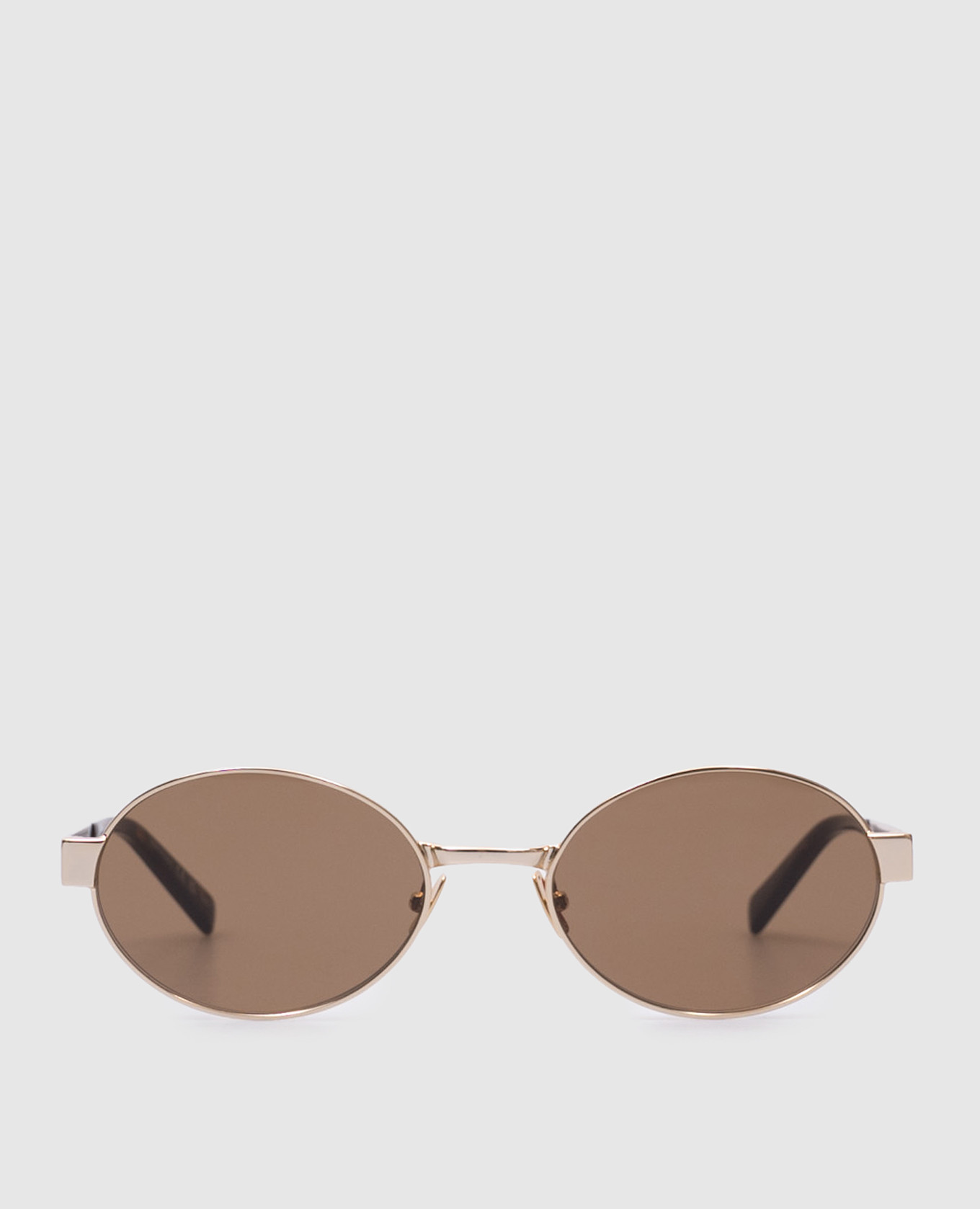 

Золотые очки с гравировкой логотипа., Золотистый, Солнцезащитные очки