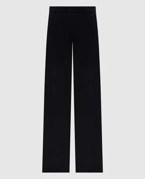 Twinset Чорні штани з логотипом 252TP2160
