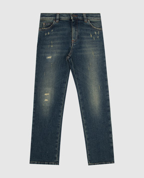 Dolce&Gabbana Дитячі сині джинси з проріхами L42F33LDC86812+