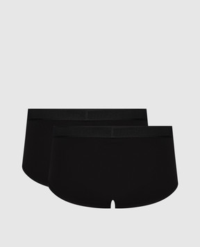 Tom Ford Набор черных трусов с логотипом. T4XC11040