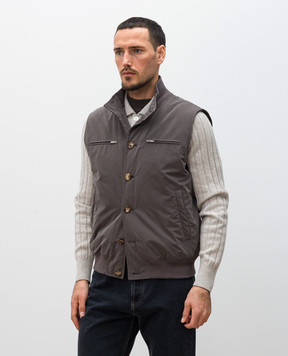 Brunello Cucinelli Коричневый жилет MD4796522