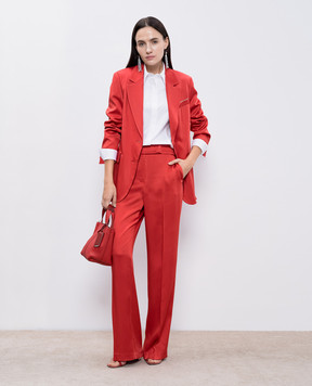 Peserico Біла блуза з шовком з ланцюжком моніль A06563A8932