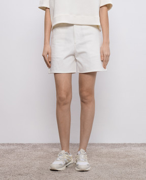 Jil Sander Белые джинсовые шорты с логотипом. J04KA0122J45288
