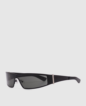 Alexander McQueen Чорні сонцезахисні окуляри Y2k 821679I3330m