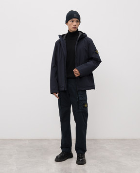 Stone Island Синя куртка з патчем логотипа K2S154100086S0A27