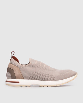Loro Piana Бежевые кроссовки Flexy Walk FAL7791
