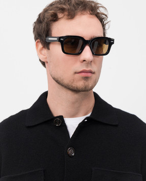 Brunello Cucinelli Чорні сонцезахисні окуляри Jared MOCSTEMS15