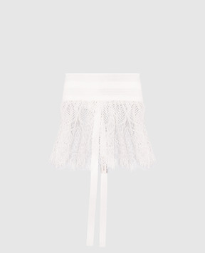 Ann Demeulemeester Белый воротник Regina из шелка с кружевом B0013033FA617