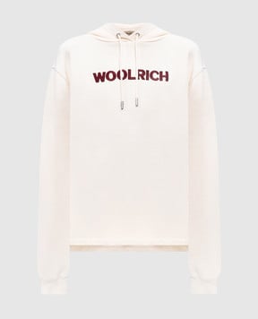 Woolrich Бежевые худи с вышивкой логотипа CFWWSW0156FRUT4009