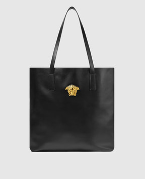 Versace Чорна шкіряна сумка тоут La Medusa 10200041A14675