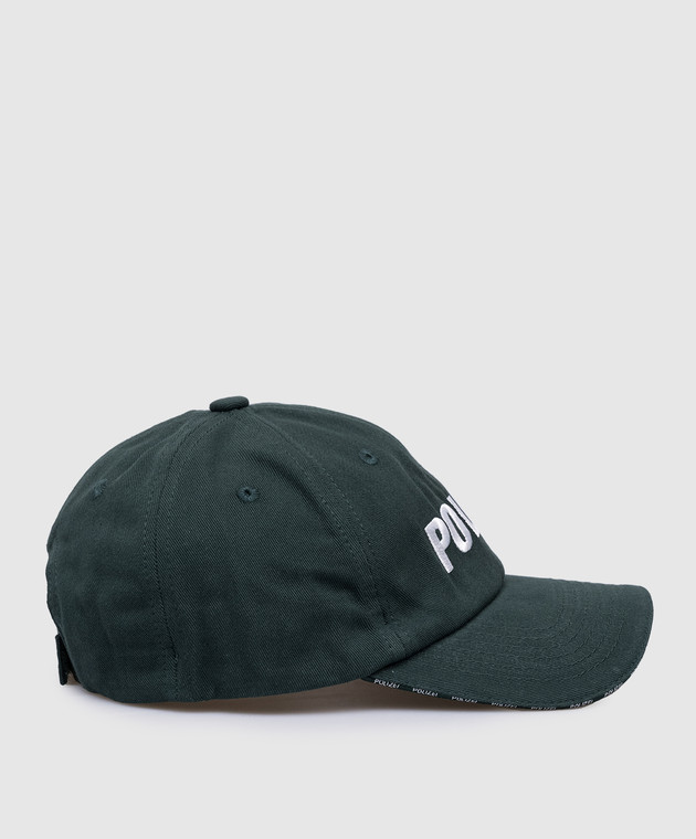 Vetements Зеленая кепка с вышивкой Polizei UA65CA170G изображение 3
