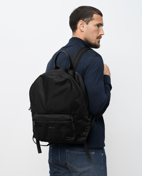 Kiton Чорний рюкзак з логотипом UBA0084N01270