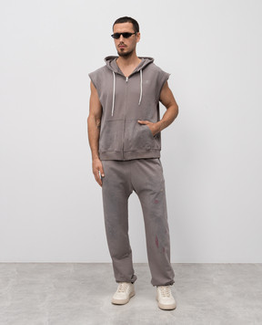 Maison Margiela MM6 Серые джогеры с винтажным эффектом SH2KA0029M25013