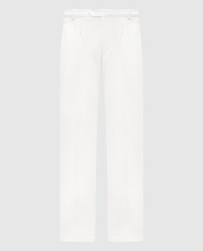 Brunello Cucinelli Бежеві штани з патчем логотипа M289L3030F