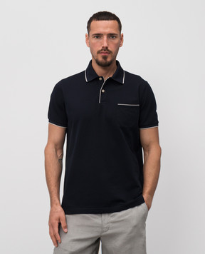 Loro Piana Синее поло Regatta FAI0485