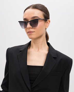 Balmain Akoni Чорні сонцезахисні окуляри Victoire з логотипом BPS169B60