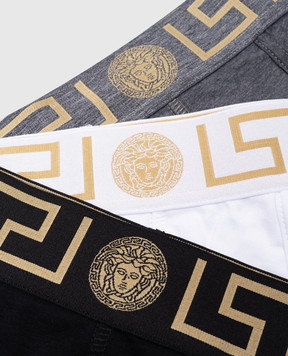 Versace Набір трусів-боксерів з логотипом Medusa AU103261A10011
