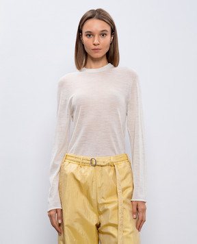 Jil Sander Бежевий лонгслів з вовною J40FV0117JTN368
