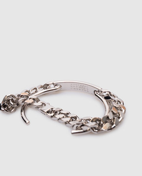 Maison Margiela MM6 Сріблястий браслет з ланцюгом SM6UY0098P8371
