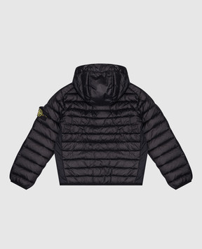 Stone Island Дитячий синій стьобаний пуховик з патчем логотипа K1S164100011S00244