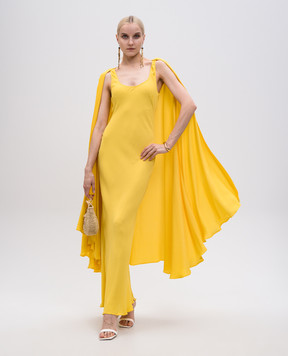 Twinset Жовта сукня максі Ischia з накидкою 251TS2221