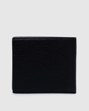 Dolce&Gabbana Черный кожаный портмоне с фактурным логотипом BP1321AT489