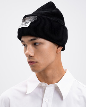 Maison Margiela MM6 Чорна шапка з вовною SH2TB0003M13168